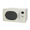 Home Zilan ZLN1245 retró mikrohullámú sütő, 700 W, 20 liter, 6 fokozat, LED kijelző, gyerekzár, elektronikus vezérlő, bézs