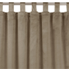 HOMEDE Sötétítő függöny VILA szín bézsszínű stílus klasszikus pántok 10 cm bársony 265x225 HOMEDE
