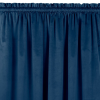 HOMEDE Sötétítő függöny VILA szín indigókék stílus klasszikus bújtató 5 cm, 3 cm-es takaró redővel bársony 400x175 HOMEDE