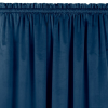HOMEDE Sötétítő függöny VILA szín indigókék stílus klasszikus bújtató 5 cm, 3 cm-es takaró redővel bársony 530x175 HOMEDE