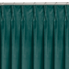 HOMEDE Sötétítő függöny VILA szín tengerzöld stílus klasszikus flex 7,5 cm kettős átfedéssel bársony 265x300 HOMEDE