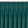 HOMEDE Sötétítő függöny VILA szín tengerzöld stílus klasszikus flex 7,5 cm kettős átfedéssel bársony 400x175 HOMEDE