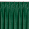 HOMEDE Sötétítő függöny VILA szín üvegzöld stílus klasszikus flex 7,5 cm kettős átfedéssel bársony 265x300 HOMEDE