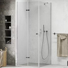 homedepo Mexen Lima szögletes összecsukható nyílóajtós zuhanykabin 6 mm vastag vízlepergető biztonsági üveggel, 190 cm magas kád, zuhanykabin