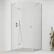 homedepo Mexen Roma 100x110 cm aszimmetrikus szögletes nyílóajtós zuhanykabin 6 mm vastag vízlepergető biztonsági üveggel, 190 cm magas kád, zuhanykabin