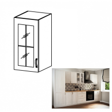 Homelux Felső szekrény LT1263 üveggel bútor