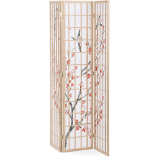 HOMEPRO 3-részes fa, tömör fenyőfa, fehér nem szőtt szövet, természetes árnyékoló bútor