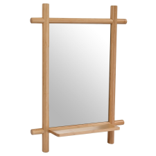 HOMEPRO Fali, 55 × 74 cm, polc, tömör bambusz, természetes árnyalat bútor