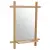 HOMEPRO Fali, 55 × 74 cm, polc, tömör bambusz, természetes árnyalat