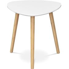 HOMEPRO Lerakóasztal, fehér MDF lap, natúr bambusz lábak, 40×40×40 cm bútor