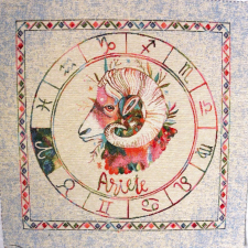 HomeTextiles HOROSZKÓP, jacquard párna panel - KOS méteráru