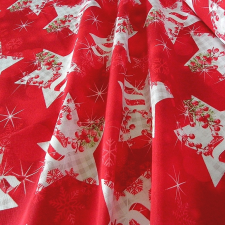 HomeTextiles STARSHINE, karácsonyi csillagos lakástextil dekorációs anyag karácsonyi textilia