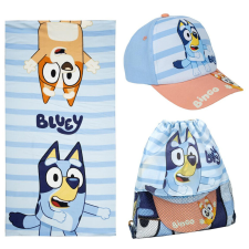 Homyl Bluey törölköző, tornazsák, baseball sapka szett gyerek sapka