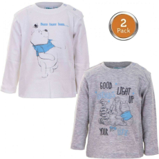 Homyl Disney Micimackó baba póló, felső 2 db-os 68/74 cm