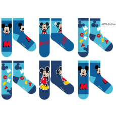 Homyl Disney Mickey egér gyerek pamut normál zokni - 6 pár/csomag