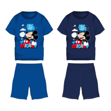 Homyl Disney Mickey egér pamut nyári együttes - póló-rövidnadrág szett - középkék - 104 gyerek ruha szett