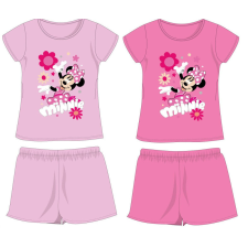 Homyl Disney Minnie egér pamut nyári együttes - póló-rövidnadrág szett - világosrózsaszín - 128 gyerek ruha szett