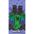 Homyl Minecraft Purple fürdőlepedő, strand törölköző 70x140cm