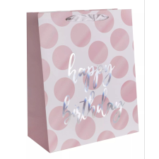 Homyl QX Toys Ajándék Papírtáska (26 x 32 cm) - Happy Birthday felirattal ajándéktasak