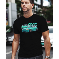  Hondás ajándékok - Honda-Civic autós póló