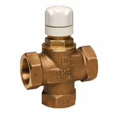 HONEYWELL termosztatikus keverő/váltószelep, háromjáratú, 1"BB hűtés, fűtés szerelvény