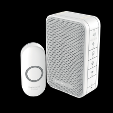 HONEYWELL VEZETÉK NÉLKÜLI CSENGŐ 150M, 6 DALLAM, IP55, 11X7X4CM, FEHÉR csengő