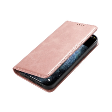 Honor Telefontok Honor X7b - Flipcover - mágneses szilikon keretes rose gold könyvtok tok és táska