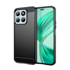  Honor X8c telefontok - Carbon Fiber - fekete szilikon hátlap tok tok és táska