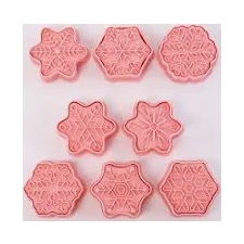  Hópehely kiszúrók és mintázók 8 db/ csomag sütés és főzés