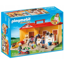 Hordozható lóistálló készlet playmobil