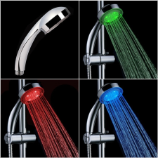  Hőre színváltós LED zuhanyfej fürdőkellék