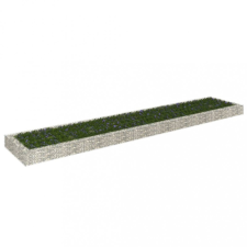  Horganyzott acél gabion magaságyás 500 x 100 x 20 cm kerti tárolás