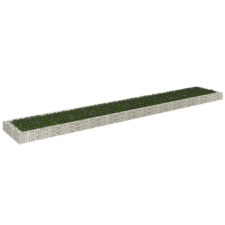 Horganyzott acél gabion magaságyás 600 x 100 x 20 cm kerti tárolás