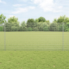  Horganyzott Drótfence 22 U Oszloppal Ezüst 1.2x25 m Acél