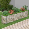  horganyzott vas gabion magaságyás 260 x 50 x 50 cm