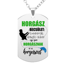 Horgász becsület – medál lánccal vagy kulcstartóval nyaklánc