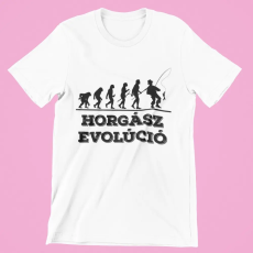  Horgász evolúció férfi póló
