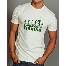  Horgász evolució póló- Ajándék horgászoknak