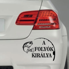 Horgász matrica - A folyók királya információs címke