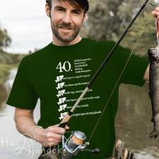 Horgász póló - 40. születésnapra női póló