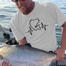  Horgász póló - Halas EKG női póló