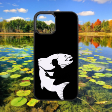  Horgászat - Silhouette  - iPhone tok tok és táska
