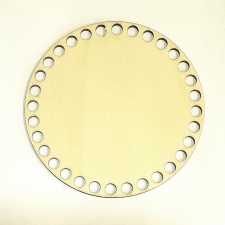  Horgolható natúr tele tábla, kör alakú. Átmérője: 17 cm dekorációs kellék