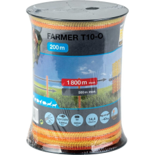 Horizont villanypásztor szalag FARMER T10-O, 200 m elektromos állatriasztó