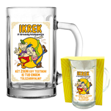  Horoszkópos söröskorsó 2 méretben, Ikrek ajándéktárgy