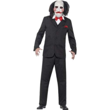HORROR SAW Jigsaw Fűrész Billy halloween farsangi maszk .hajjal jelmez