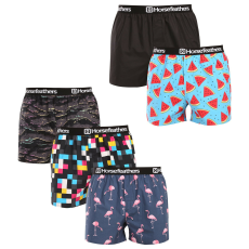 HORSEFEATHERS 5PACK Férfi bő szárú boxeralsók Horsefeathers Frazier Bundle 2 (AM287B) M