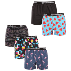 HORSEFEATHERS 5PACK Férfi bő szárú boxeralsók Horsefeathers Frazier Bundle 2 (AM287B) XL