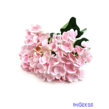  Hortenzia műcsokor 44cm - Halvány Rózsaszín dekorációs kellék