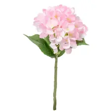  Hortenzia szálas rózsaszín 32cm dekorációs kellék